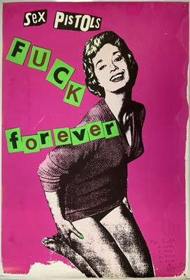 Lot 383 - JAMIE REID FUCK FOREVER POSTER SIGNED