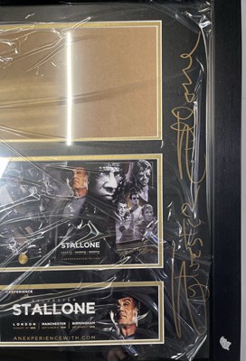 Lot 119 - FILM - SYLVESTER STALLONE SIGNED MEMORABILIA COLLECTION - MANY IN-PERSON SIGNED ITEMS.