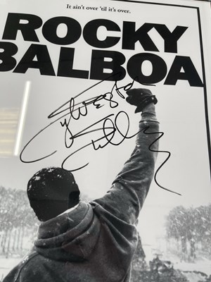 Lot 119 - FILM - SYLVESTER STALLONE SIGNED MEMORABILIA COLLECTION - MANY IN-PERSON SIGNED ITEMS.