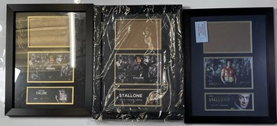 Lot 119 - FILM - SYLVESTER STALLONE SIGNED MEMORABILIA COLLECTION - MANY IN-PERSON SIGNED ITEMS.