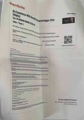 Lot 120 - ARNOLD SCHWARZENEGGER SIGNED MEMORABILIA - COLLECTION.