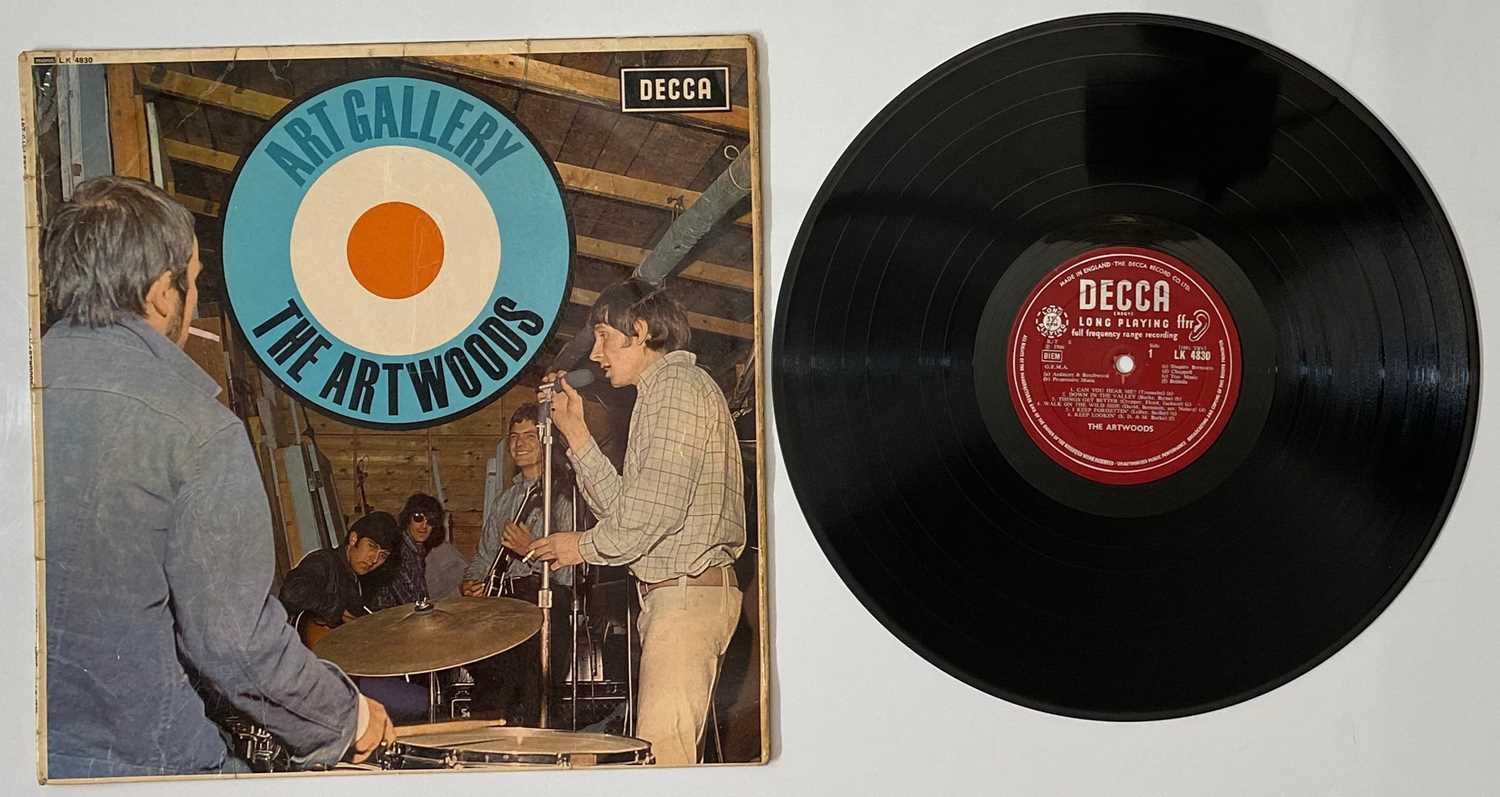 Lot 115 - THE ARTWOODS - ART GALLERY LP (ORIGINAL UK MONO COPY - DECCA LK 4830)
