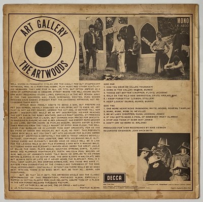 Lot 115 - THE ARTWOODS - ART GALLERY LP (ORIGINAL UK MONO COPY - DECCA LK 4830)