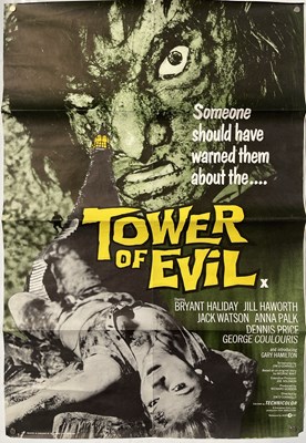 Lot 161 - HORROR - TOWER OF EVIL (1972) - UK DOUBLE CROWN POSTER. Y