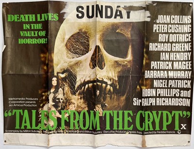 Lot 162 - HORROR - TALES FROM THE CRYPT - ORIGINAL UK QUAD POSTER.