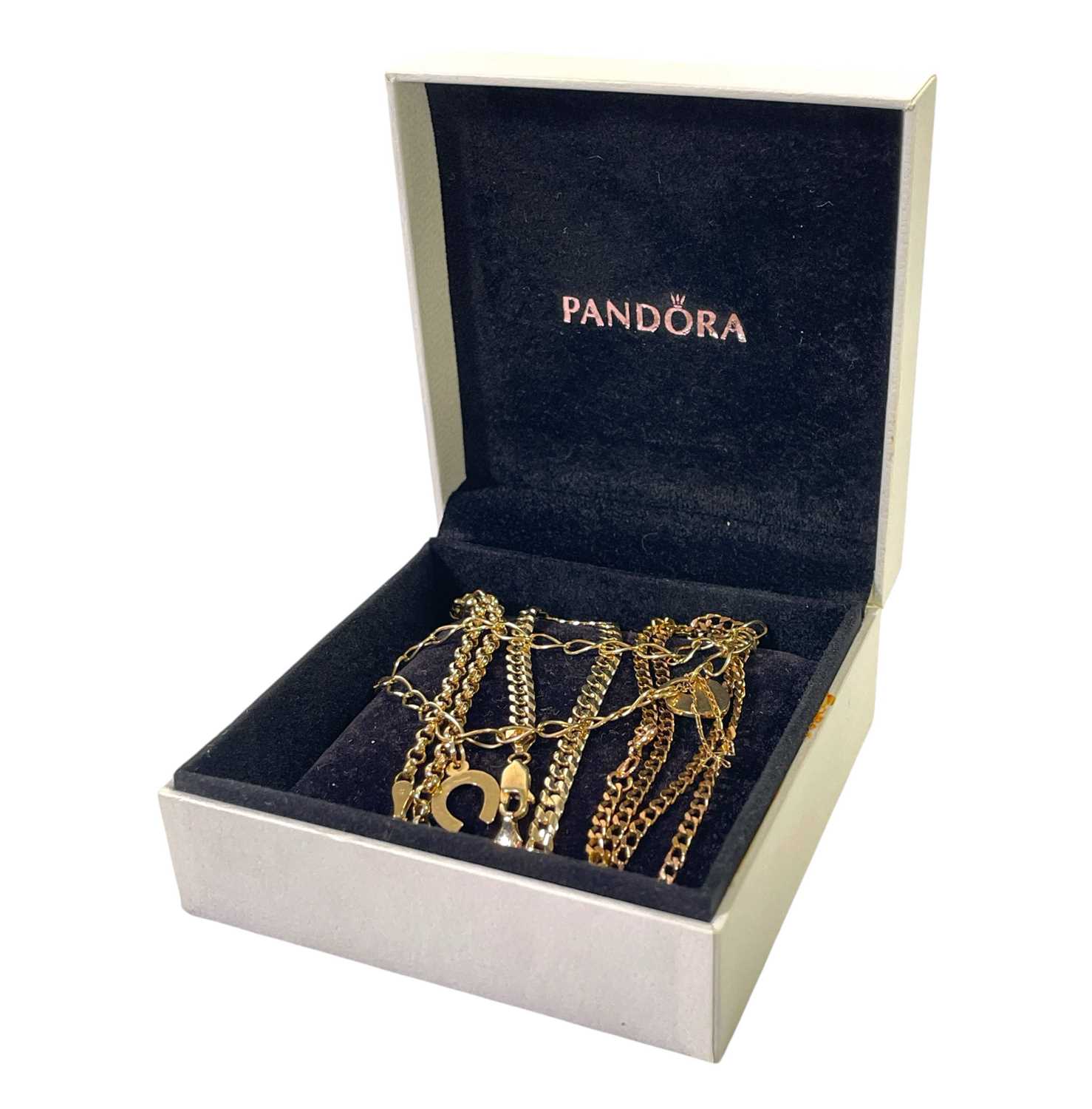 Lot 10 - GOLD JEWELLERY - BRACELETS AND NECKLACE - 17.5G.