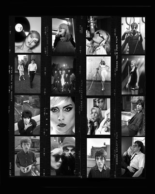 Lot 2 - MARTYN GODDARD - BLONDIE IN CAMERA - BAND CONTACT PRINT MONTAGE