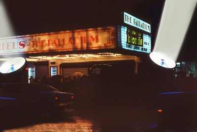 Lot 5 - MARTYN GODDARD - BLONDIE IN CAMERA - SEARCHLIGHT AT SHOW TIME OUTSIDE THE PALLADIUM