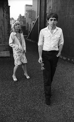 Lot 18 - MARTYN GODDARD - BLONDIE IN CAMERA - DEBBIE AND CHRIS ON THE RECORD PLANT ROOFTOP.