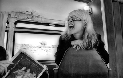 Lot 25 - MARTYN GODDARD - BLONDIE IN CAMERA - DEBBIE GETTING PSYCHED UP FOR A GIG.