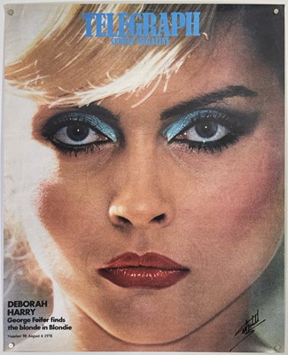 Lot 40 - MARTYN GODDARD - BLONDIE IN CAMERA - POSTER PRINT OF TELEGRAPH SUNDAY MAGAZINE COVER, 6/8/78