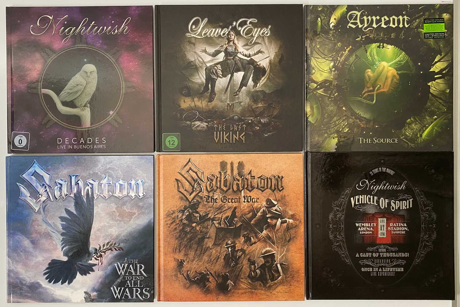 Lot 129 - SYMPHONIC - POWER - METAL - CD BOX SET COLLECTION - NIGHTWISH, AYREON, LEAVES EYES