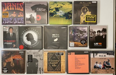 Lot 373 - ROCK, INDIE, WAVE, PUNK 7" AND CD BOXSETS - RAMONES, OASIS, MARC BOLAN, JANIS JOPLIN