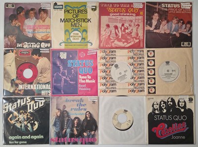 Lot 374 - LARGE STATUS QUO 7" COLLECTION - UK, EUROPEAN AND INT. IMPORTS - X 98 SINGLES