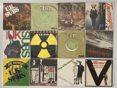 Lot 1 - U.K. SUBS - THE VIBRATORS - 7" SINGLE PACK