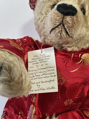 Lot 74 - WHITTLE-LE-WOODS BEARS - MEI YING, MAHJONG, AND TWO SMALL PANDA BEARS