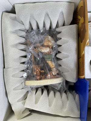 Lot 76 - STEIFF JCPENNEY 100 YEARS AND GOEBEL WITH STEIFF BEAR AND PORCELAIN FIGURE