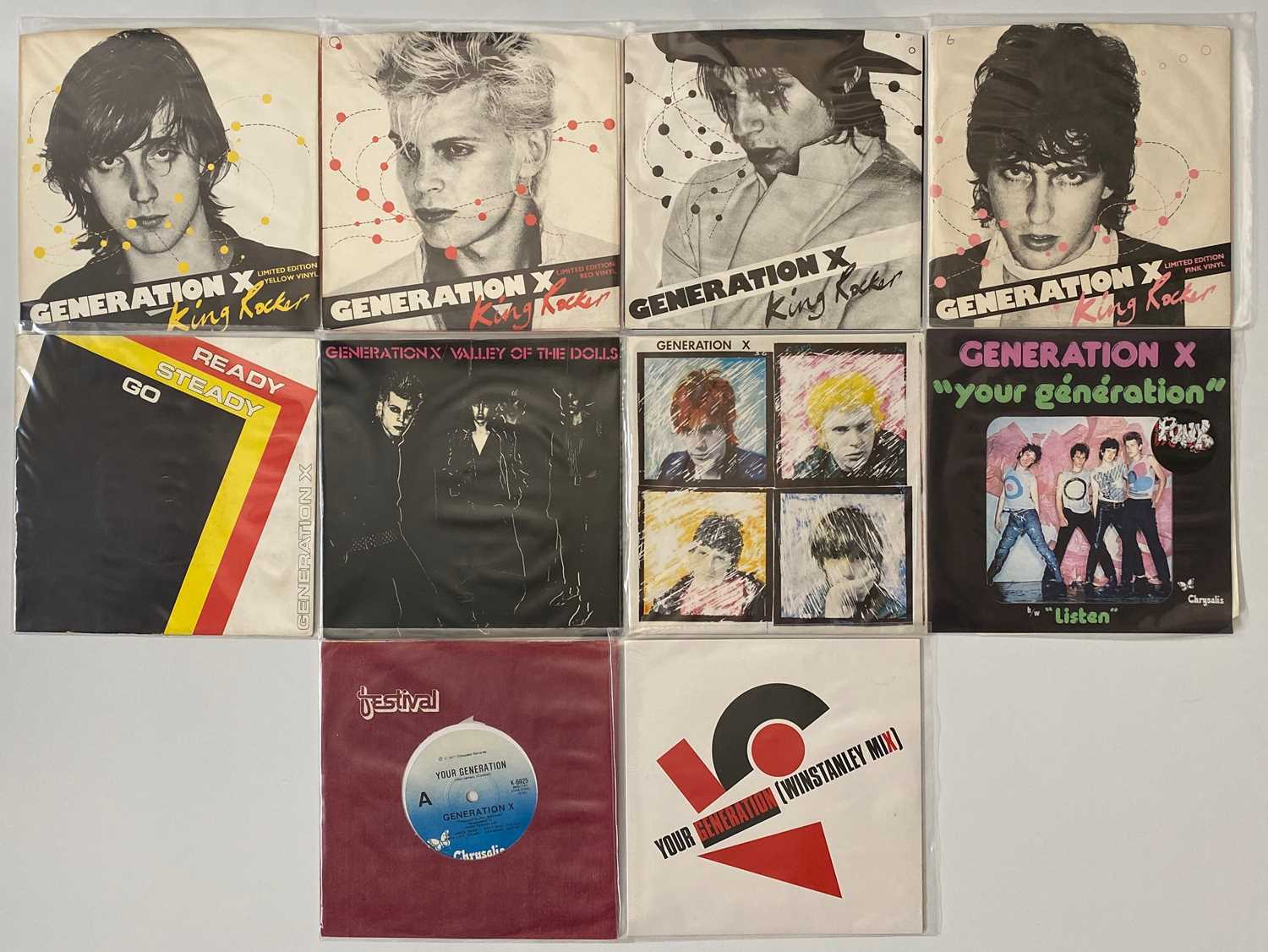 Lot 12 - GENERATION X - 7" SINGLE PACK