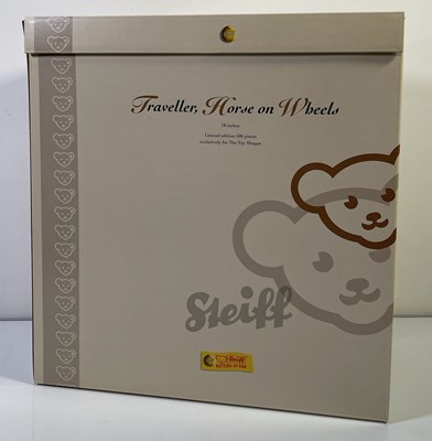 Lot 84 - STEIFF TRAVELLER, HORSE ON WHEELS - 667701