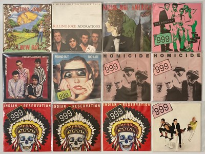 Lot 14 - MAGAZINE - KILLING JOKE - 999 - MIXED 7" SINGLE PACK