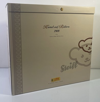 Lot 89 - STEIFF CAMEL ON WHEELS 1908 REPLICA - 400438