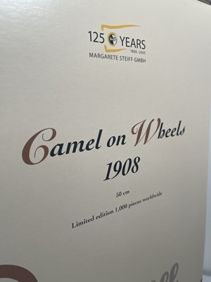 Lot 89 - STEIFF CAMEL ON WHEELS 1908 REPLICA - 400438