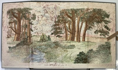 Lot 92 - R. JOHN WRIGHT WINNIE THE POOH POCKET LLITHO BACKDROP