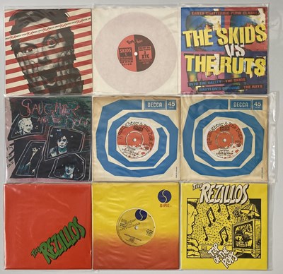 Lot 19 - THE SKIDS - SLAUGHTER AND THE DOGS - THE REZILLOS - 7" SINGLE PACK
