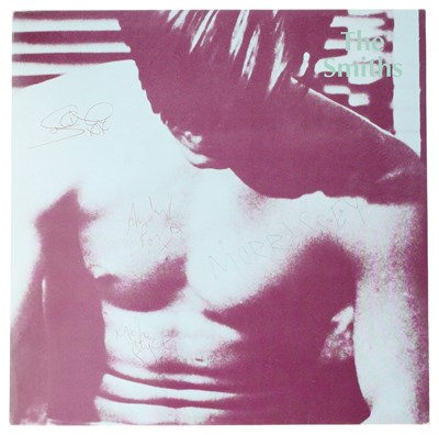 Lot 107 - THE SMITHS - FULLY SIGNED COPY OF THE DEBUT LP.