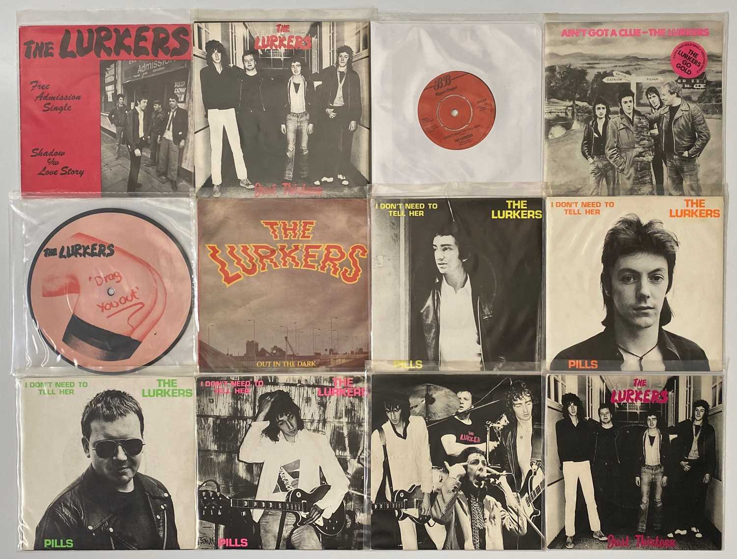 Lot 26 - PUNK - 7" SINGLE PACK - THE LURKERS, THE DRONES, THE MEMBERS, X-RAY SPEX