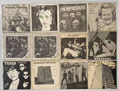 Lot 27 - PUNK - 7" SINGLE PACK - JOHNNY CURIOUS & THE STRANGERS, THE VALVES, THE DEPRESSIONS