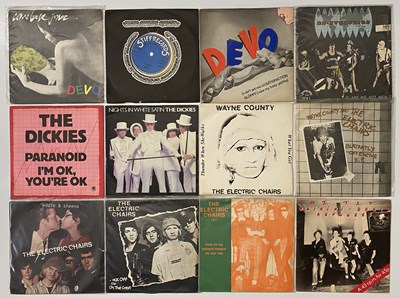 Lot 37 - PUNK - POST PUNK - NEW WAVE - 7" SINGLE PACK - THE ADICTS, ABRASIVE WHEELS, THE ADVERTS