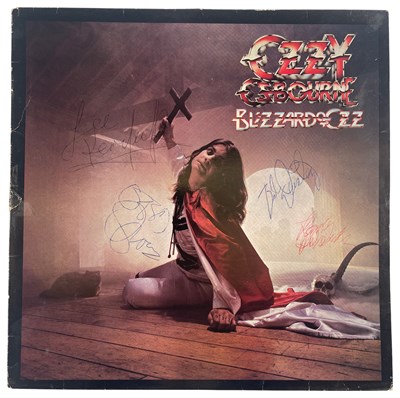 Lot 208 - OZZY OSBOURNE - SIGNED BLIZZARD OF OZZ LP.