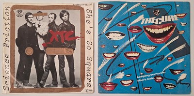 Lot 109 - XTC AND THE CURE SINGLES PACK.