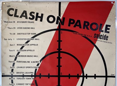 The CLASH／CLASH ON PAROLE TOUR　大型ポスター The CLASH／CLASH ON PAROLE TOUR 大型ポスター Lot 419 - THE CLASH