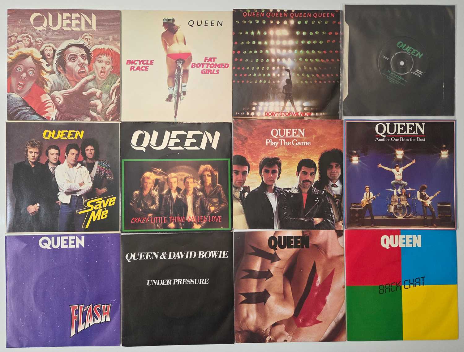 Lot 67 - QUEEN - UK SINGLES 1973-1989 RUN - 7