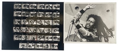 Lot 347 - BOB MARLEY - CONTACT SHEET AND PRINTS.