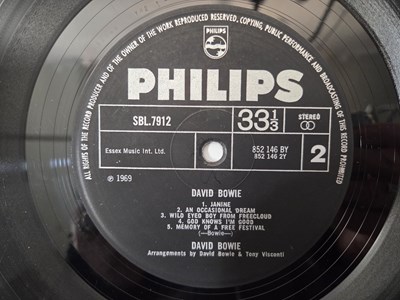 Lot 49 - DAVID BOWIE - S/T LP (UK STEREO ORIGINAL - PHILIPS - SBL.7912) (FROM THE BBC ARCHIVE)