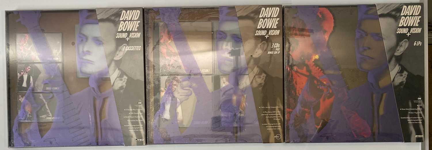 Lot 2 - DAVID BOWIE - 'SOUND + VISION' BOXSETS - VINYL, CD, CASSETTE AND TECH UNIT