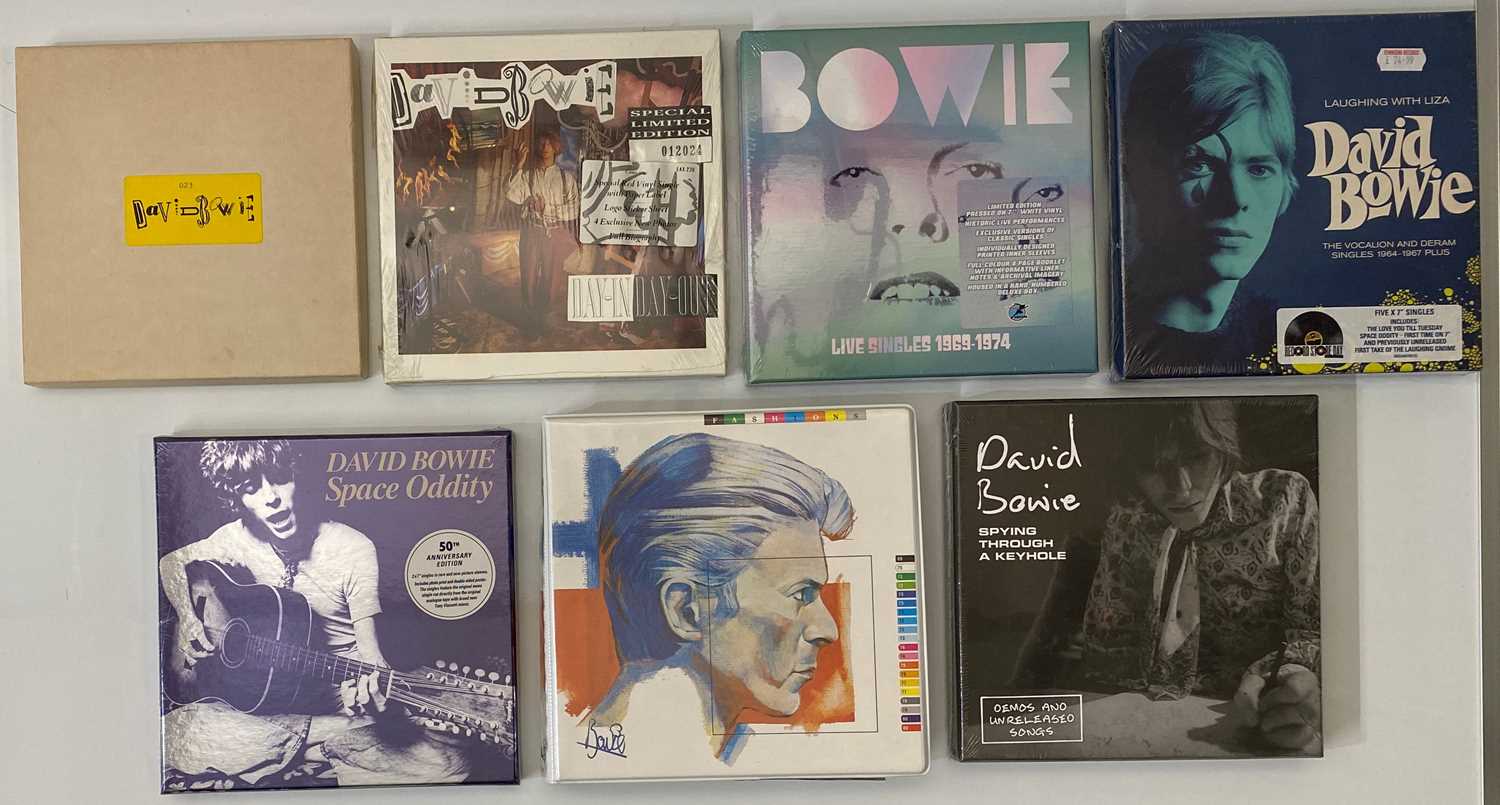 Lot 8 - DAVID BOWIE - 7" SINGLE BOXSETS INC. 'FASHIONS', RECORD STORE DAY + MORE