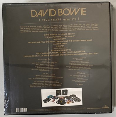 Lot 10 - DAVID BOWIE - 'FIVE YEARS 1969-1973' LARGE LP BOXSET (DBXL 1) - SEALED!