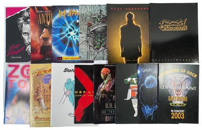 Lot 70 - METAL / HARD ROCK - PROGRAMMES WITH TICKET STUBS.