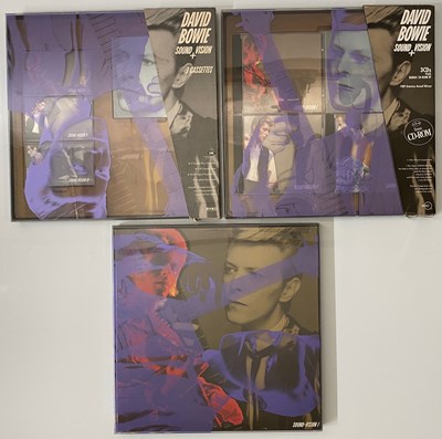 Lot 23 - DAVID BOWIE - SOUND + VISION LP, CD AND CASSETTE BOXSET DUPLICATES