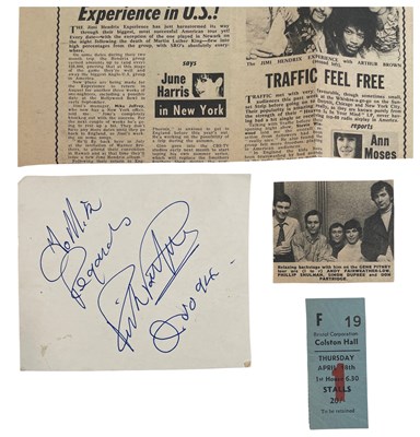 Lot 31 - STATUS QUO - RICK PARFITT AUTOGRAPH, PROGRAMME AND MORE.
