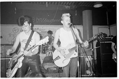 Lot 99 - THEATRE OF HATE - CONCERT PHOTOGRAPHS WITH COPYRIGHT.