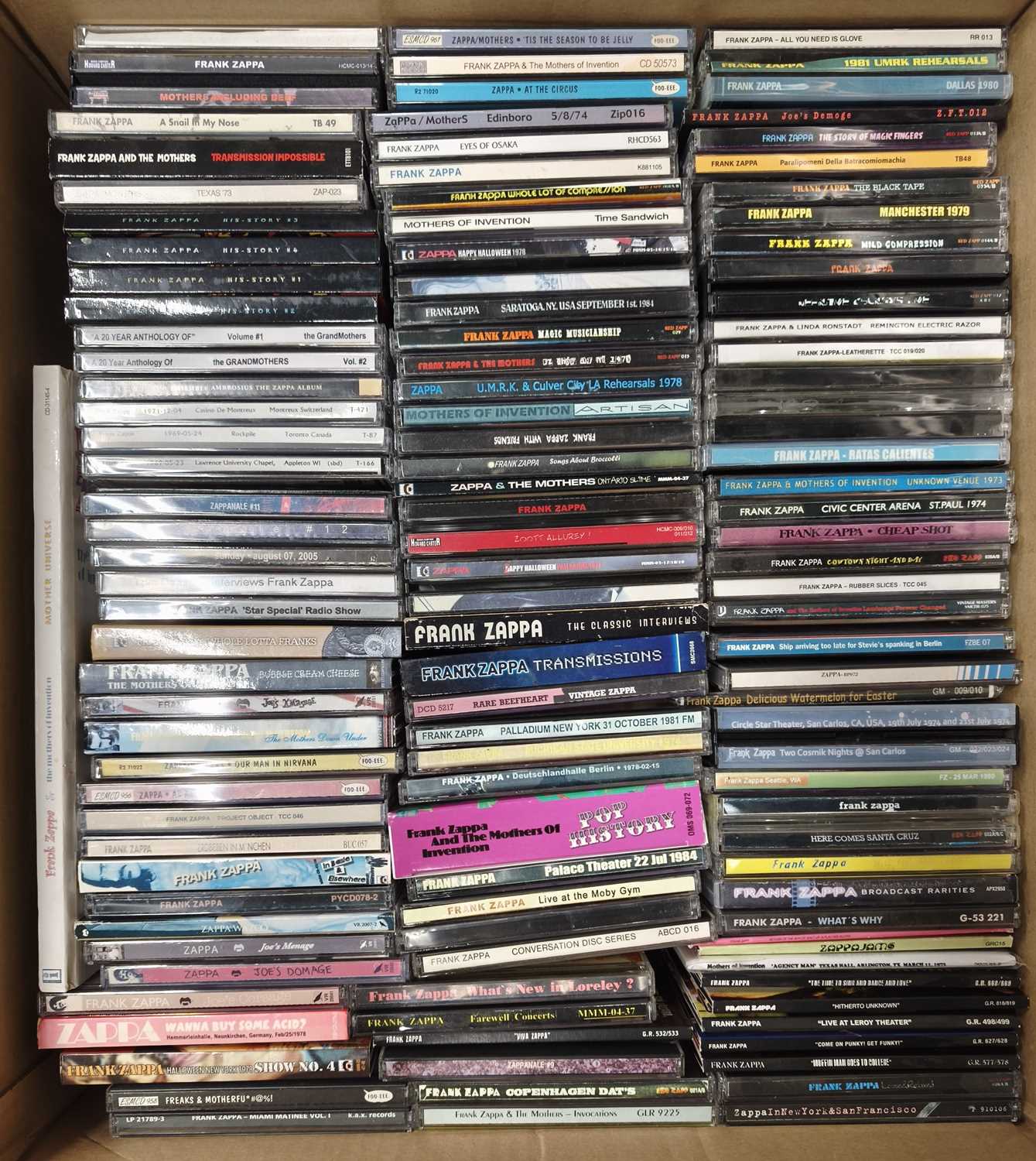 Lot 10 - FRANK ZAPPA CD COLLECTION INCLUDING UNOFFICIAL RELEASES