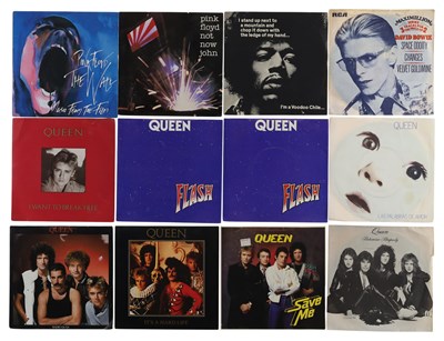 Lot 811 - ROCK / POP - QUEEN / BOWIE / FLOYD! - 7" COLLECTION (INC RARITIES)