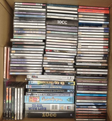 Lot 17 - 10CC AND RELATED CDS, INCLUDING DVDS, VHS, MINIDISCS AND CASSETTES