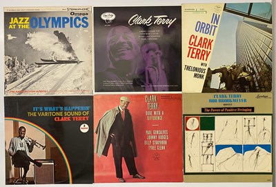 Lot 737 - LARGE SWING JAZZ BLUES NEW ORLEANS LP & COMPS - CLARK TERRY, MONK, BUCK CLAYTON