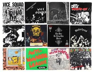 Lot 652 - PUNK, POST PUNK, ANARCHO 7" SINGLES INCLUDING VICE SQUAD, UK DECAY